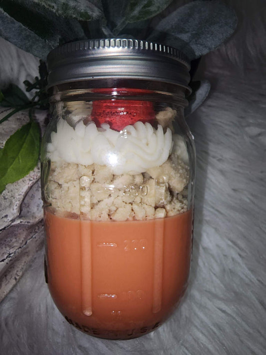 Strawberry cheesecake candle
